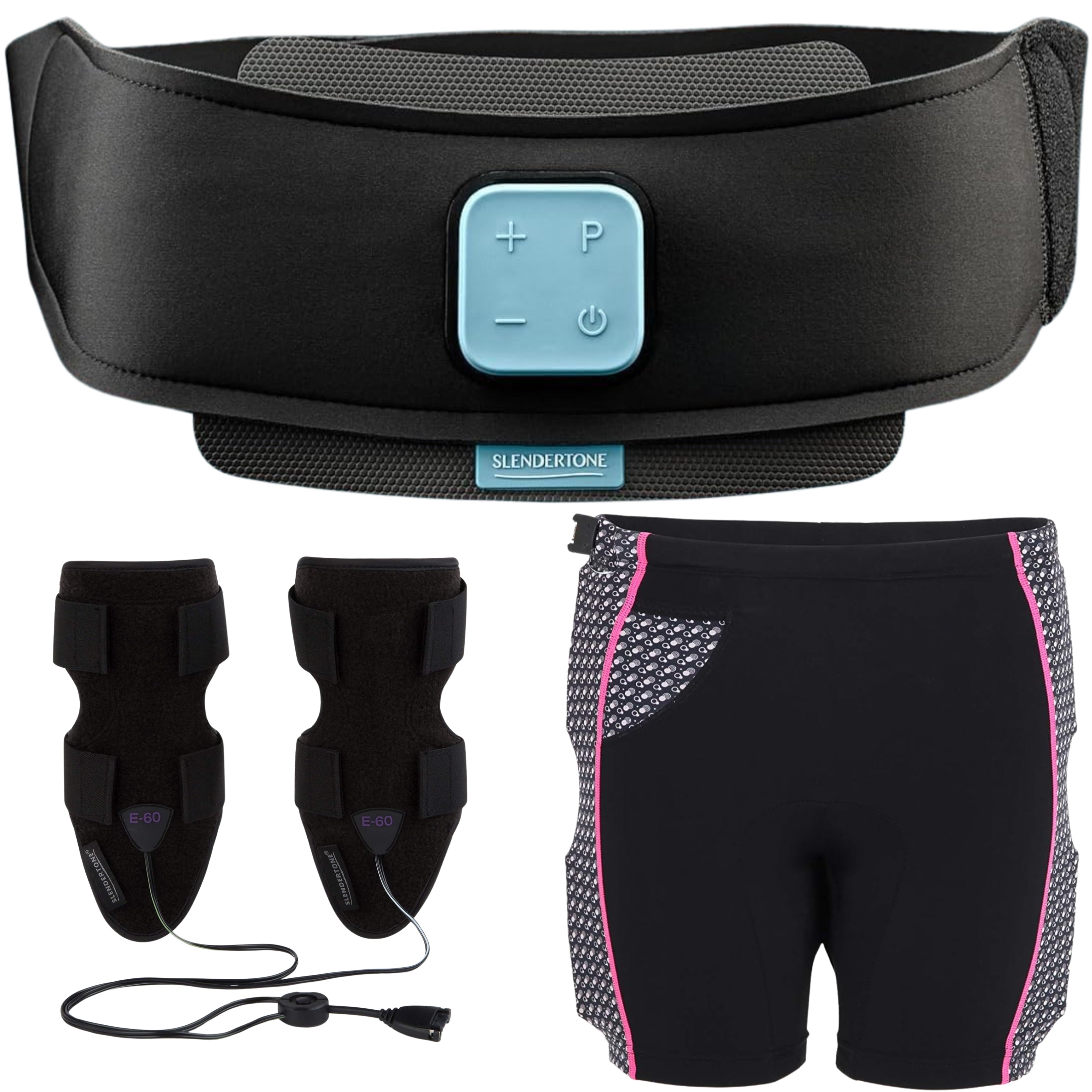 Pack ceinture Abs 8, short et brassards tonifiants pour femme